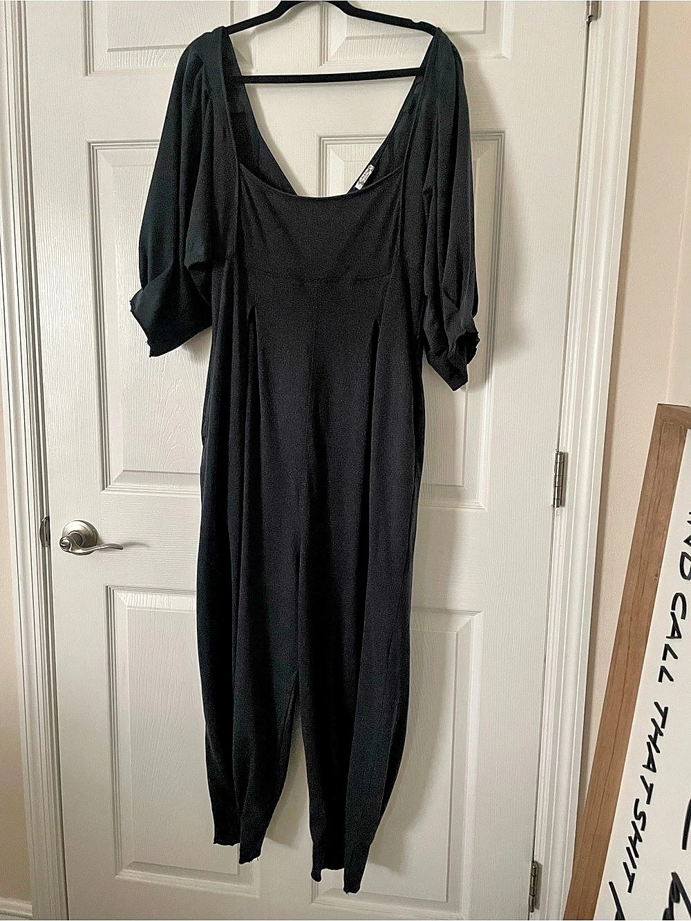 Free People Lotta Love Romper Black Romper Size Medium Like New